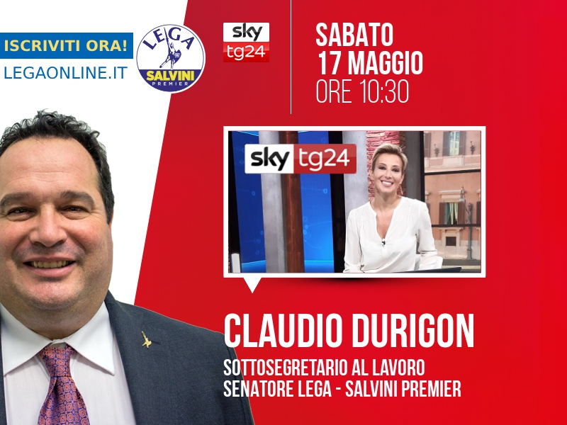 CLAUDIO DURIGON a AGENDA (SKY TG24)