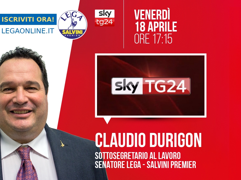 Claudio Durigon a Economia (Sky TG24) - 18/04 ore 17:15
