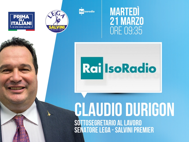 CLAUDIO DURIGON a ISORADIO (RAI ISORADIO)