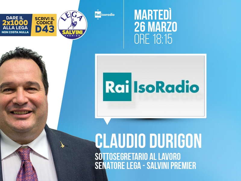 CLAUDIO DURIGON a ISORADIO (RAI ISORADIO)