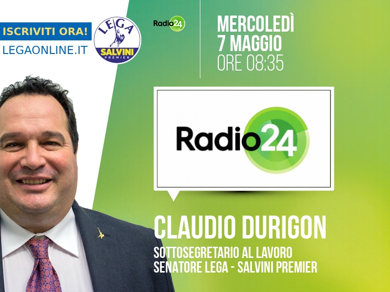 CLAUDIO DURIGON a RADIO 24 (RADIO 24)