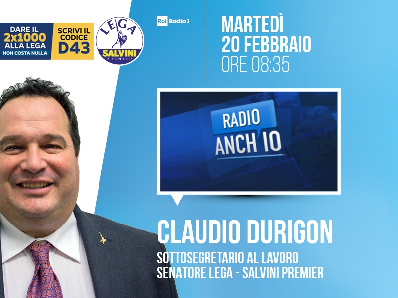 Claudio Durigon a Radio Anch'io (Rai Radio 1) - 20/02 ore 08:35
