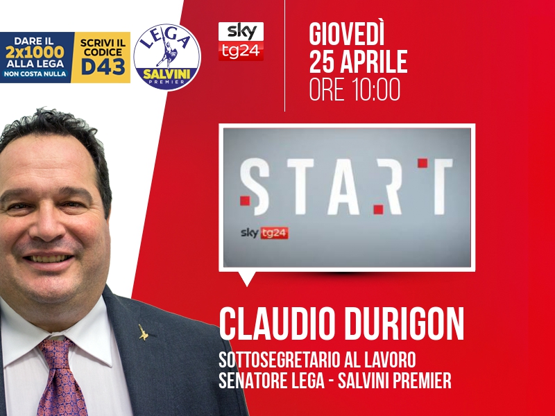 CLAUDIO DURIGON a START (SKY TG24)