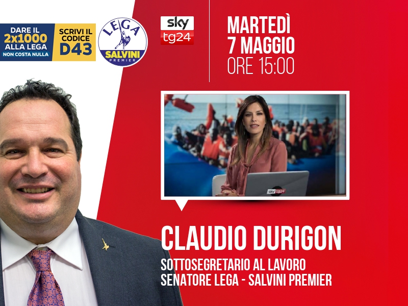 Claudio Durigon a Timeline (Sky TG24) - 07/05 ore 15:00