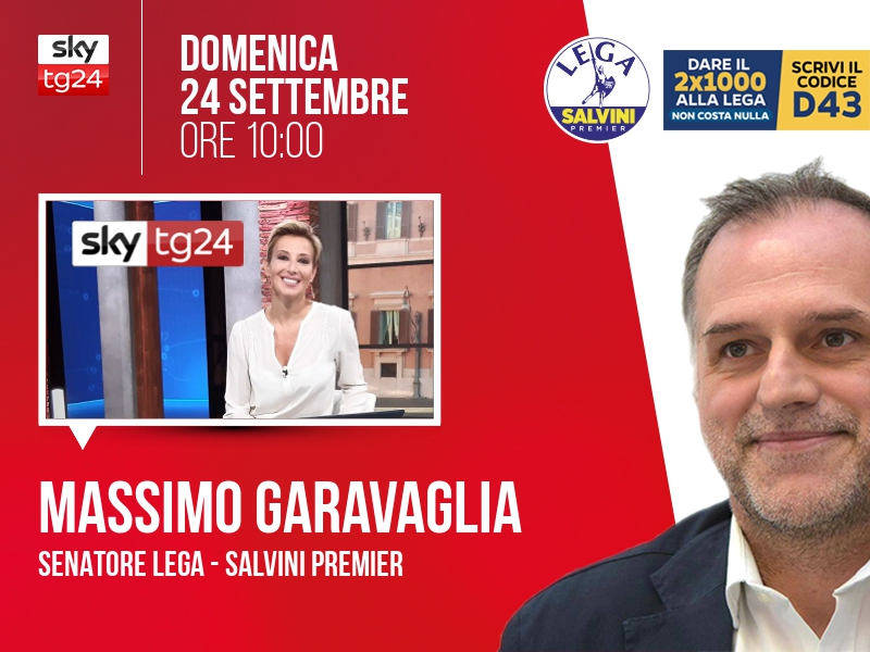 Massimo Garavaglia a Agenda (Sky TG24) - 24/09 ore 10:00