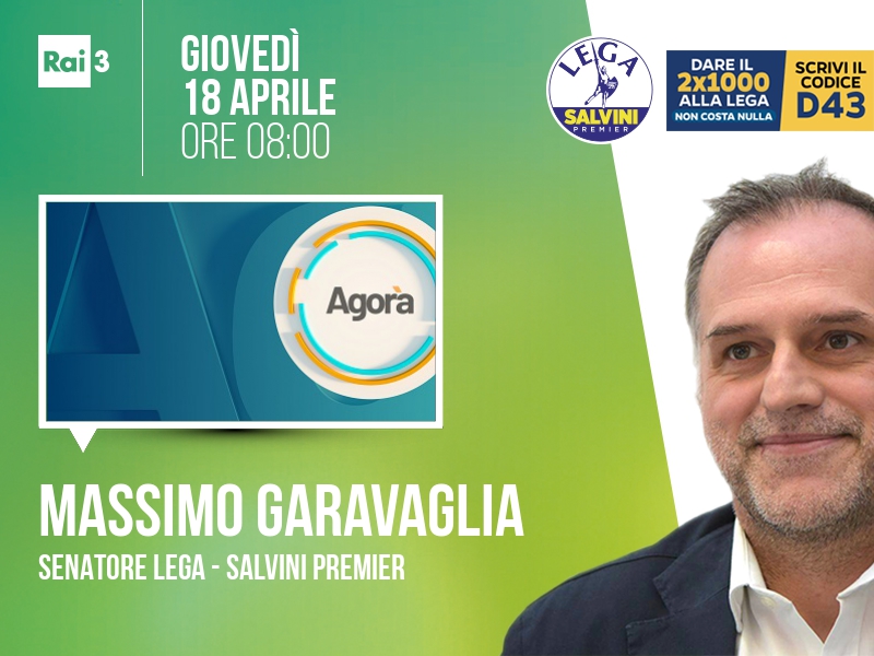 Massimo Garavaglia a Agorà (Rai 3) - 18/04 ore 08:00