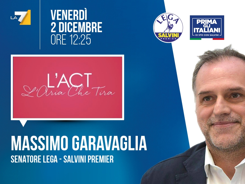 Massimo Garavaglia a L'Aria che Tira (La7) - 02/12 ore 12:25