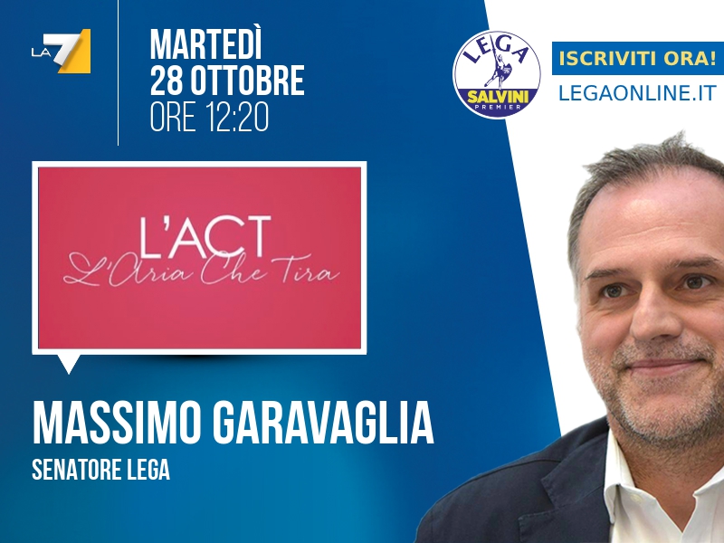 Massimo Garavaglia a L'Aria che Tira (La7) - 28/10 ore 12:20