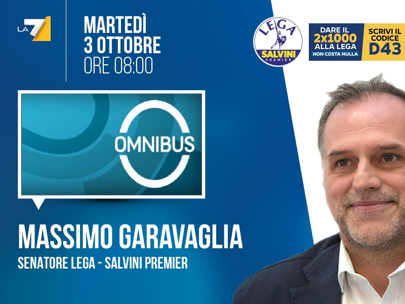 Massimo Garavaglia a Omnibus (La7) - 03/10 ore 08:00