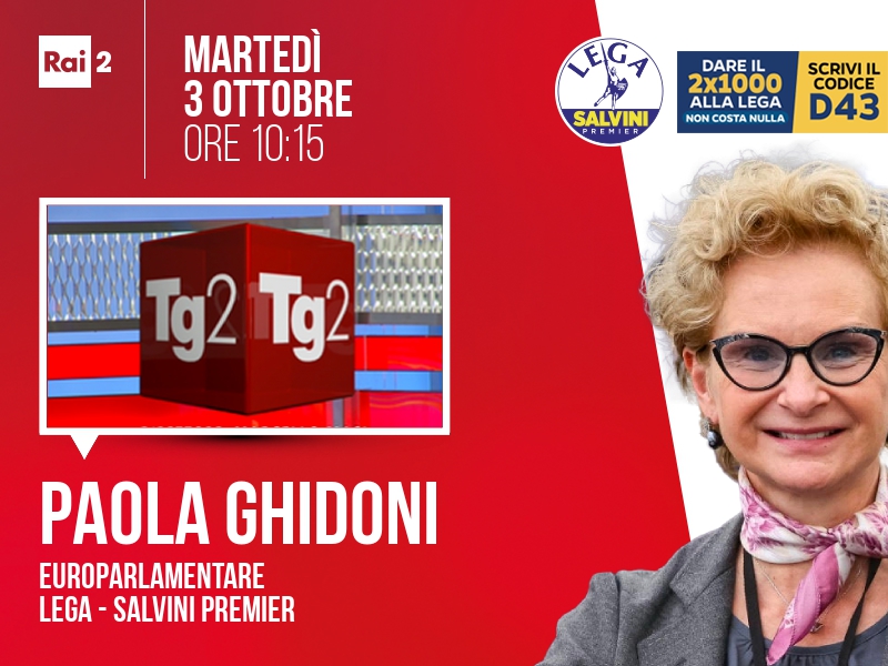 Paola Ghidoni a TG2 (Rai 2) - 03/10 ore 10:15
