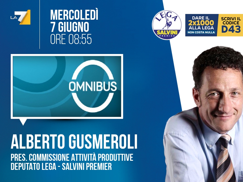 ALBERTO GUSMEROLI a OMNIBUS (LA7)