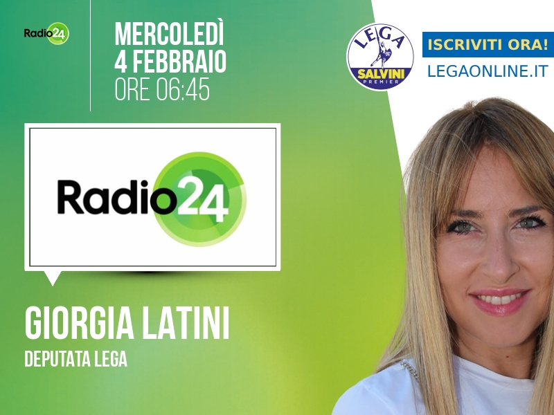 Giorgia Latini a Radio 24 (Radio 24) - 04/02 ore 06:45