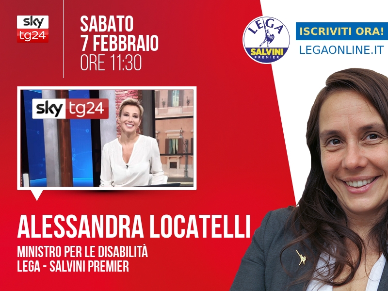 Alessandra Locatelli a Agenda (Sky TG24) - 07/02 ore 11:30