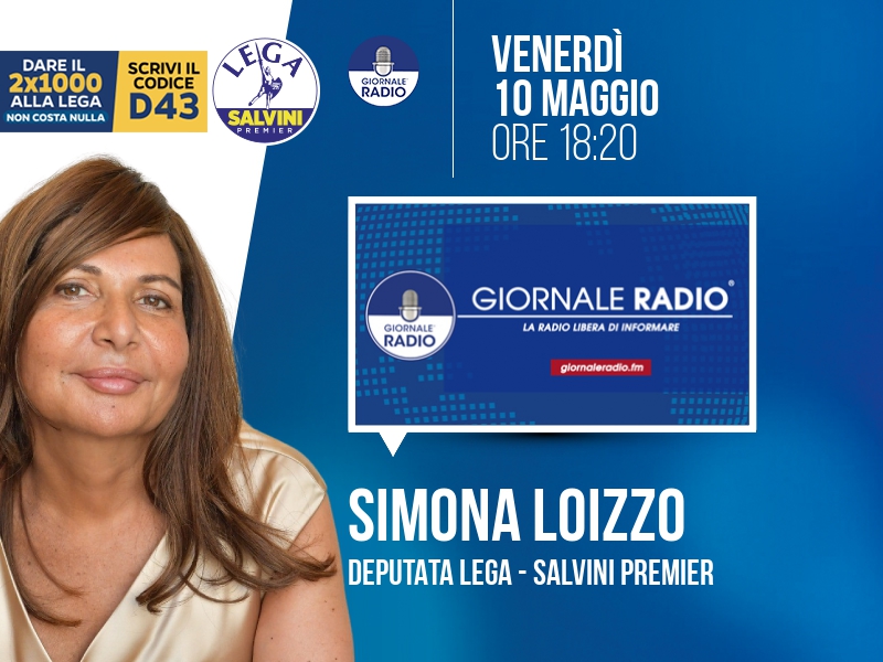 Simona Loizzo a Il Timone (Giornale Radio) - 10/05 ore 18:20