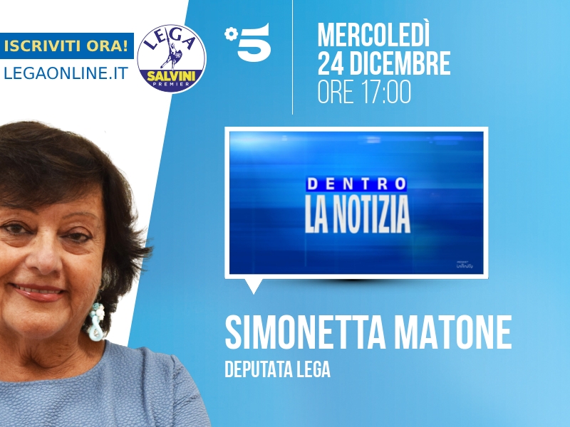 Simonetta Matone a Dentro la notizia (Canale 5) - 24/12 ore 17:00