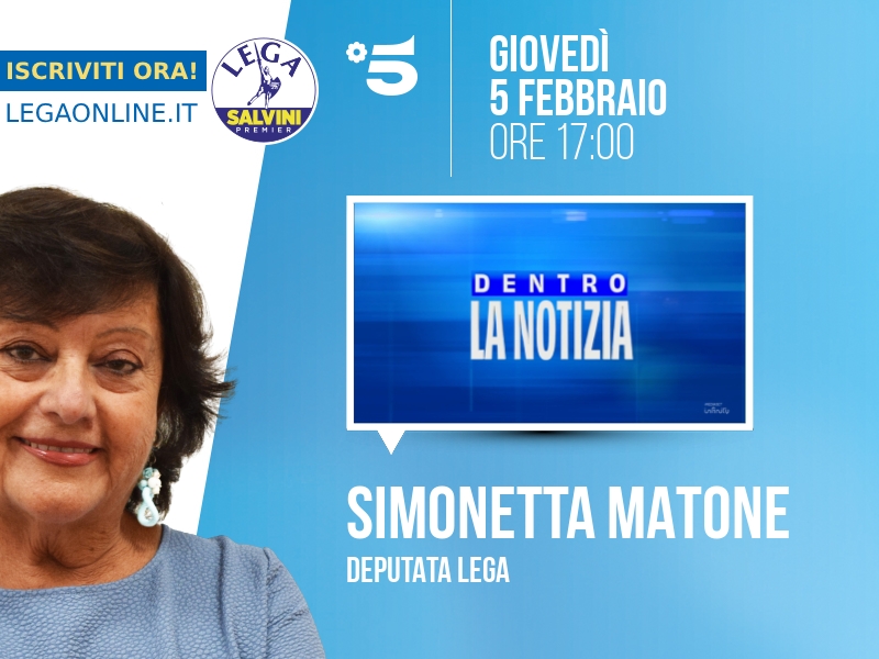 Simonetta Matone a Dentro la notizia (Canale 5) - 05/02 ore 17:00