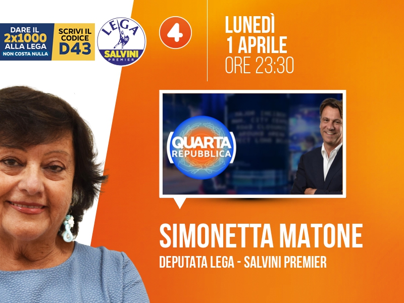Simonetta Matone a Quarta Repubblica (Rete 4) - 01/04 ore 23:30