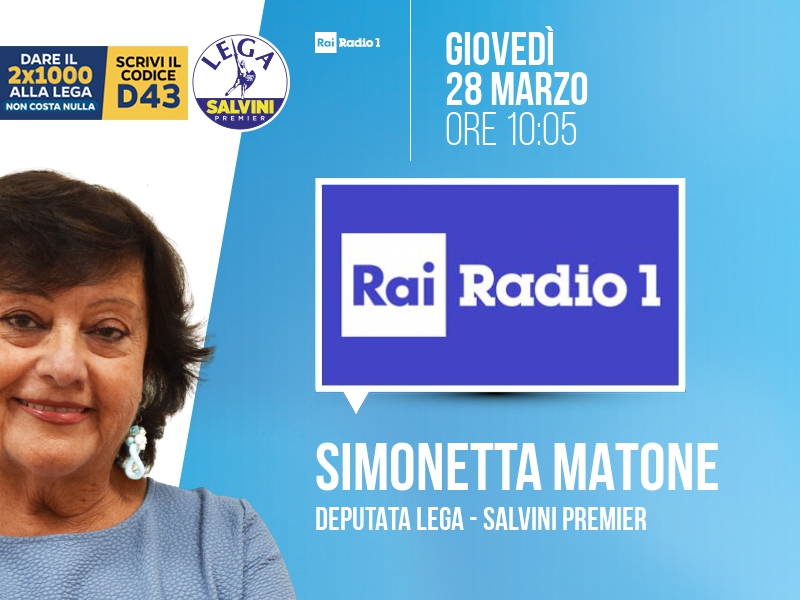 Simonetta Matone a Rai Radio 1 (Rai Radio 1) - 28/03 ore 10:05