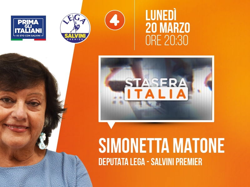 SIMONETTA MATONE a STASERA ITALIA (RETE 4)