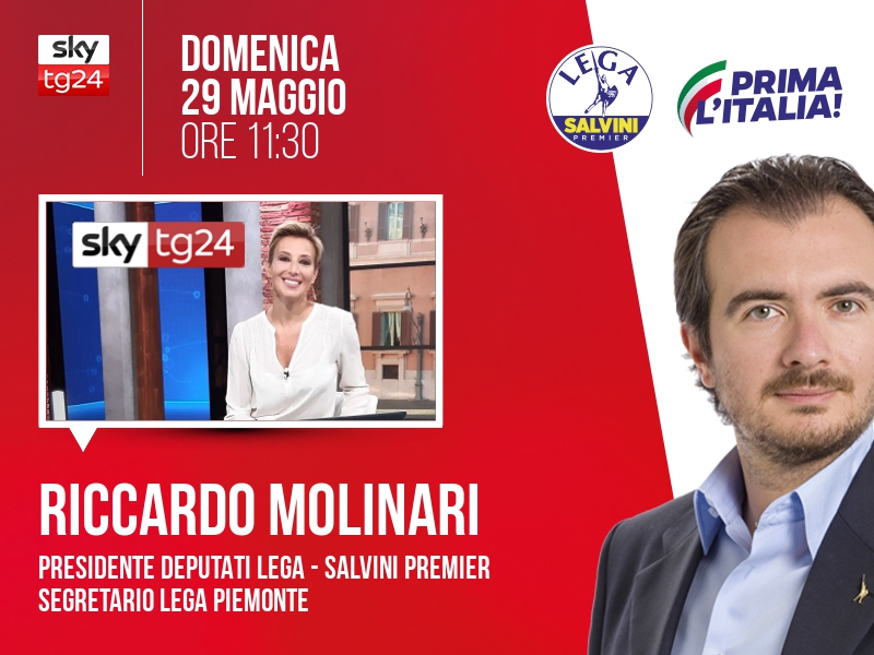 Riccardo Molinari a Agenda (Sky TG24) - ore 11:30
