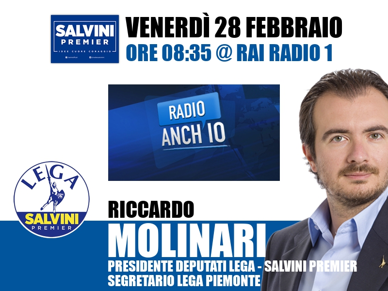 Riccardo Molinari a Radio Anch'io (Rai Radio 1)