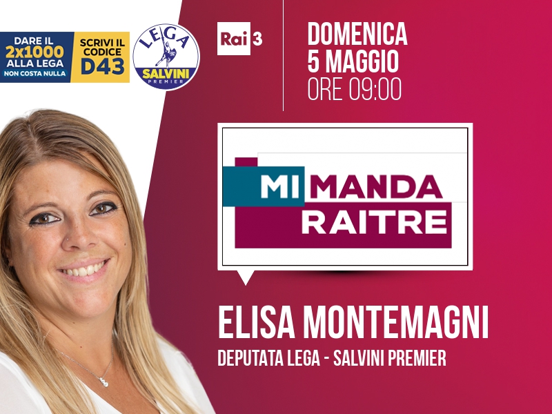 Elisa Montemagni a Mi manda Rai Tre (Rai 3) - 05/05 ore 09:00