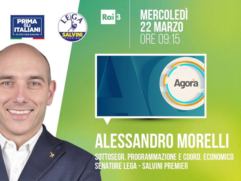 Alessandro Morelli a Agorà (Rai 3) - 22/03 ore 09:15