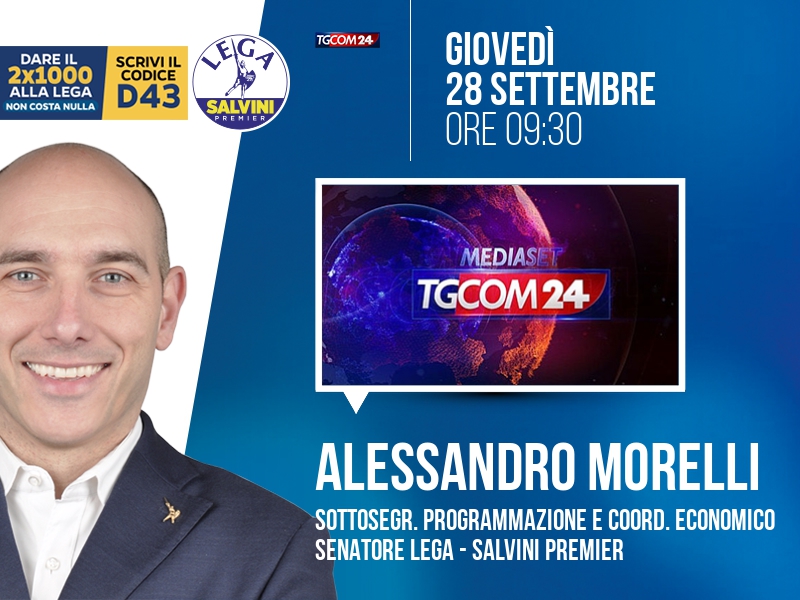 Alessandro Morelli a All News (Tgcom24) - 28/09 ore 09:30
