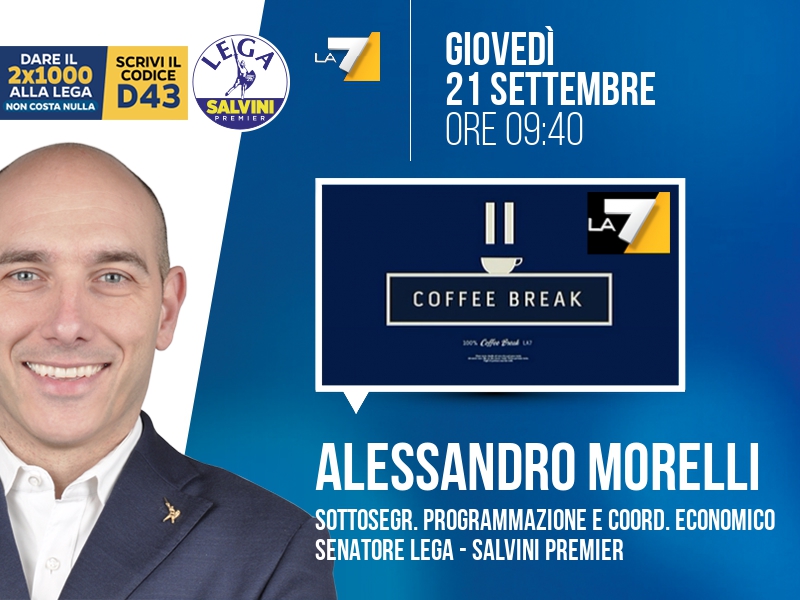 ALESSANDRO MORELLI a COFFEE BREAK (LA7)