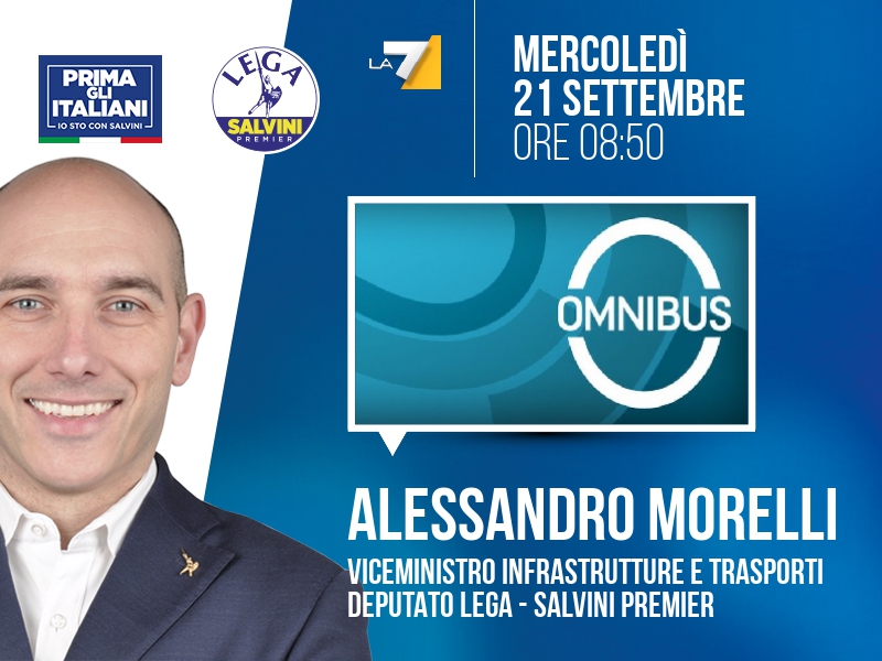 ALESSANDRO MORELLI a OMNIBUS (LA7) - ORE 08:50