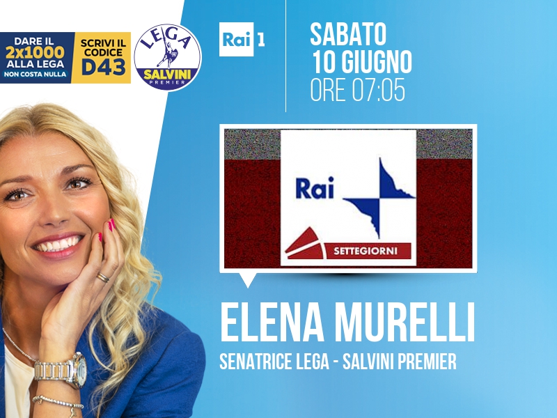 Elena Murelli a Settegiorni (Rai 1) - 10/06 ore 07:05