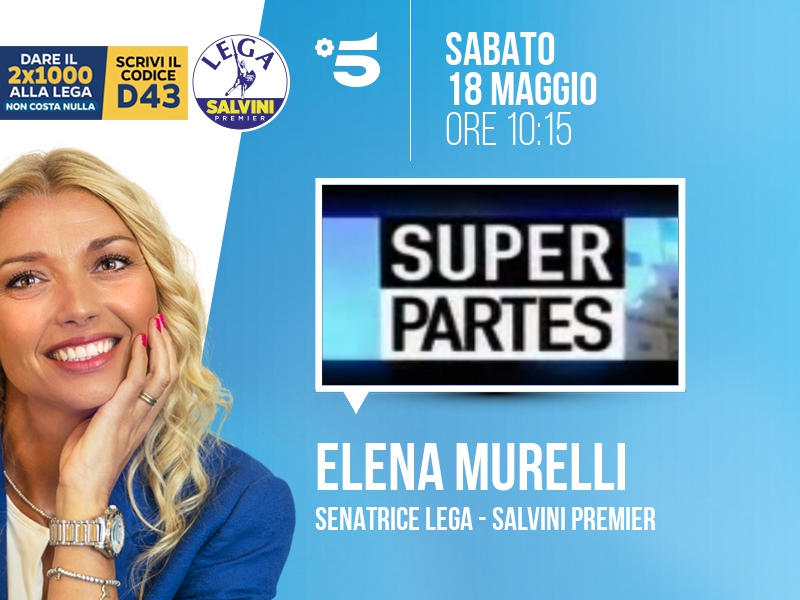 Elena Murelli a Super Partes (Canale 5) - 18/05 ore 10:15