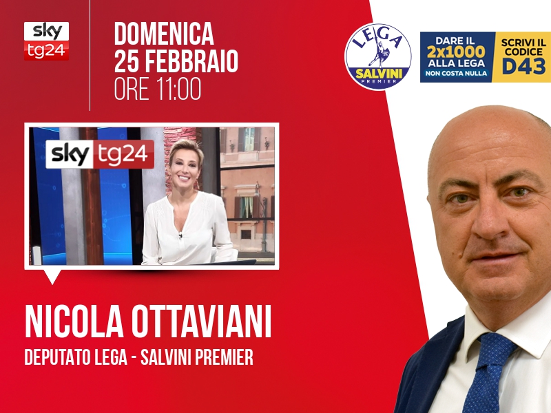 Nicola Ottaviani a Agenda (Sky TG24) - 25/02 ore 11:00