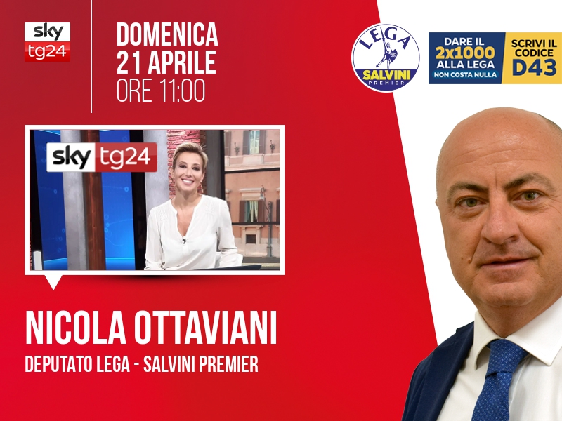 Nicola Ottaviani a Agenda (Sky TG24) - 21/04 ore 11:00