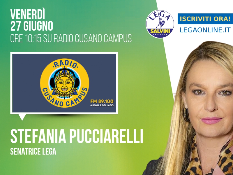 STEFANIA PUCCIARELLI a RADIO CUSANO (RADIO CUSANO CAMPUS)