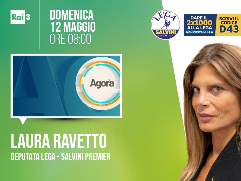 Laura Ravetto a Agorà (Rai 3) - 12/05 ore 08:00