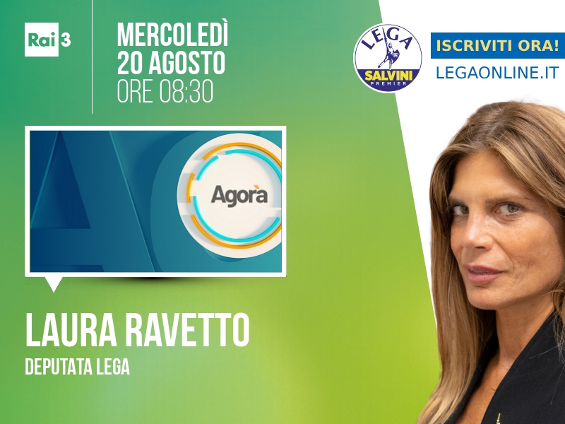 LAURA RAVETTO a AGORÀ (RAI 3)