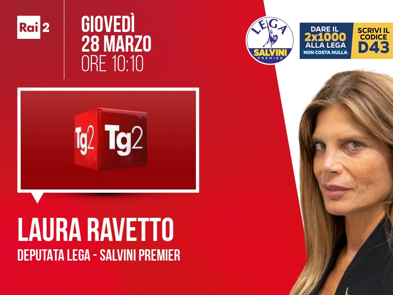 Laura Ravetto a TG2 Italia (Rai 2) - 28/03 ore 10:10
