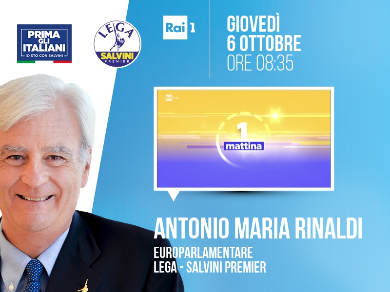 Antonio Maria Rinaldi a UnoMattina (Rai 1) - ore 08:35