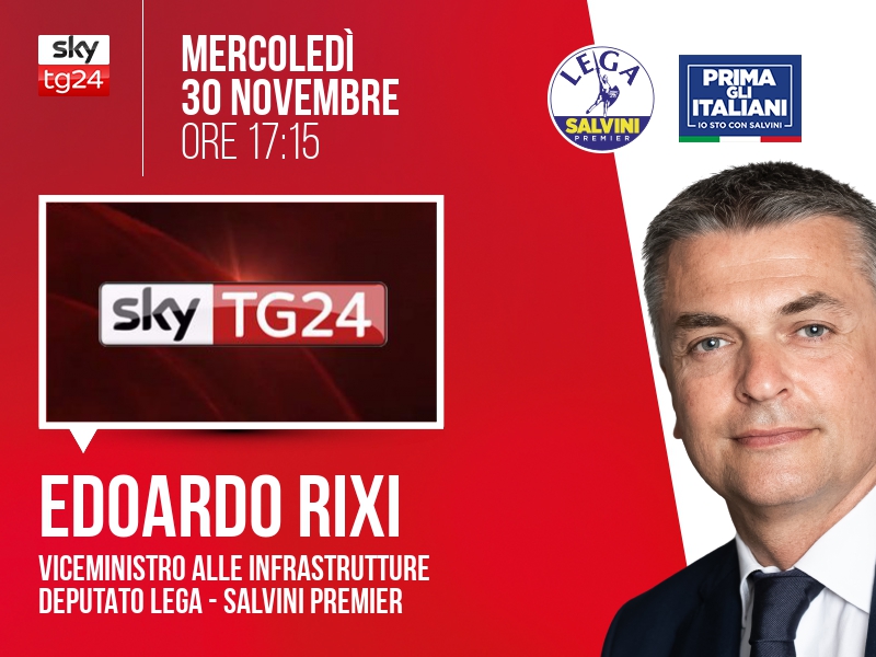 Edoardo Rixi a Economia (Sky TG24) - 30/11 ore 17:15
