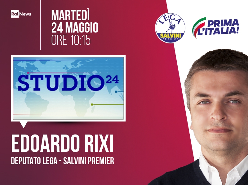Edoardo Rixi a Studio24 (RaiNews24) - ore 10:15