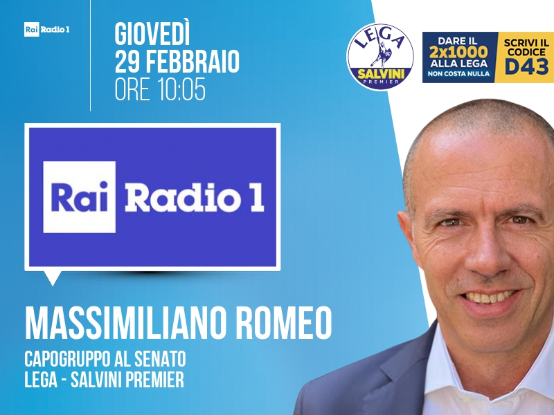 MASSIMILIANO ROMEO a RAI RADIO 1 (RAI RADIO 1)