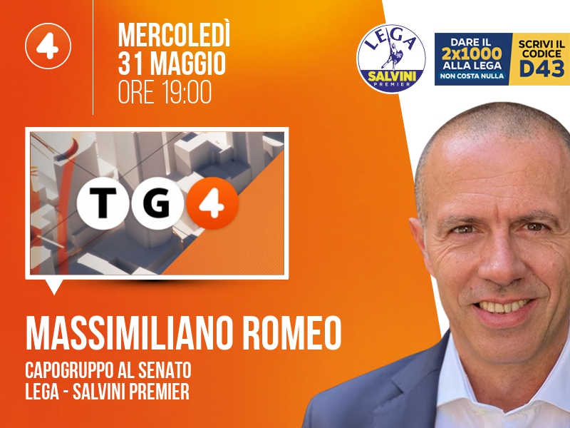 MASSIMILIANO ROMEO a TG4 (RETE 4)