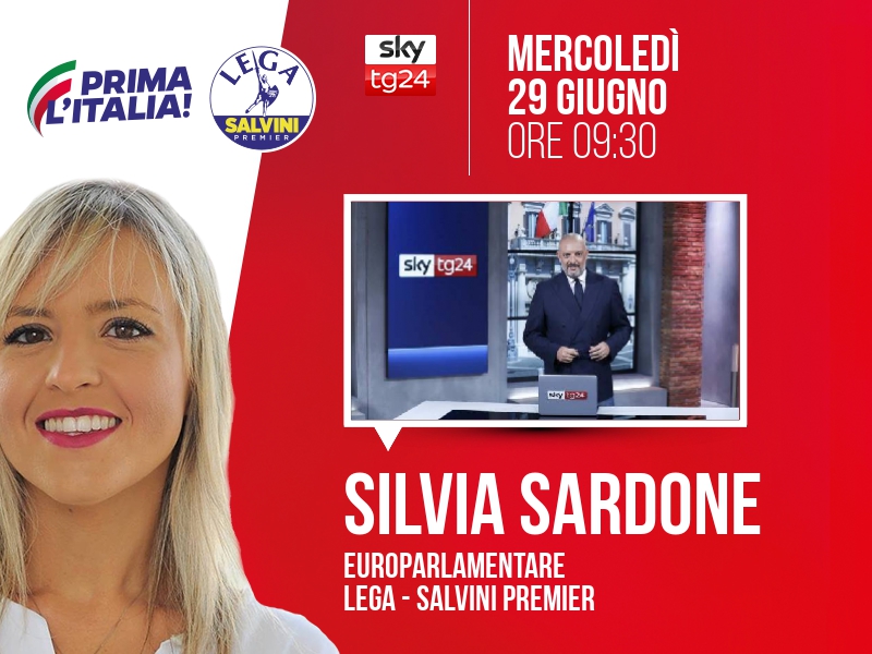 Silvia Sardone a Start (Sky TG24) - ore 09:30
