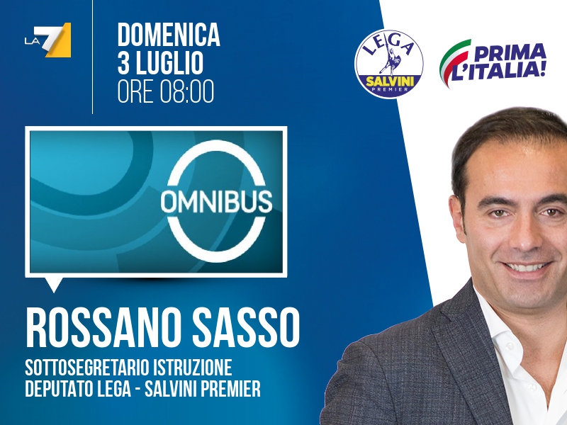 Rossano Sasso a Omnibus (La7) - ore 08:00