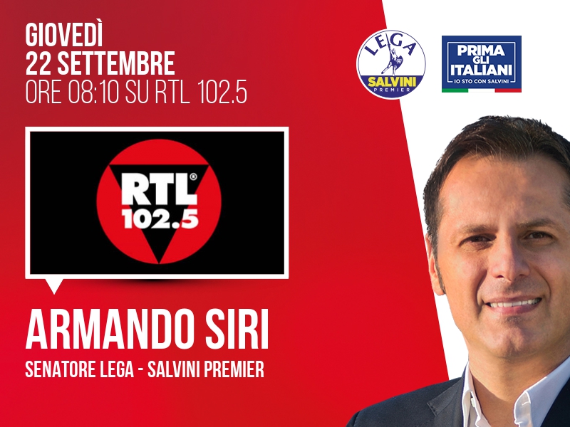 ARMANDO SIRI a GENERICO (RTL 102.5) - ORE 08:10