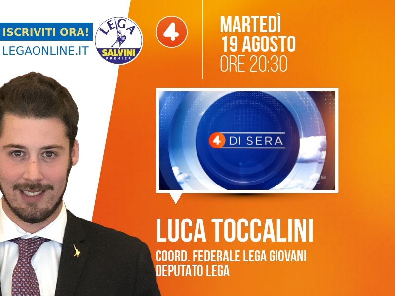 LUCA TOCCALINI a 4 DI SERA (RETE 4)