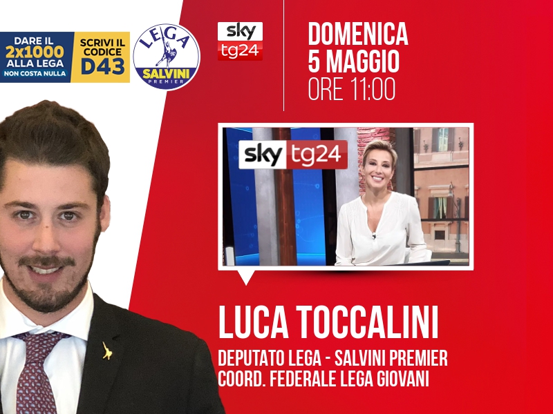 Luca Toccalini a Agenda (Sky TG24) - 05/05 ore 11:00