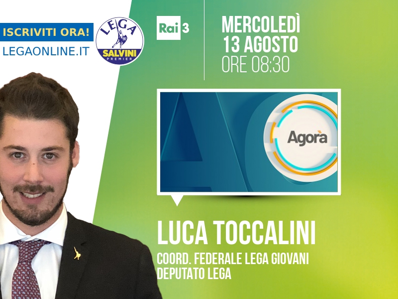 LUCA TOCCALINI a AGORÀ (RAI 3)