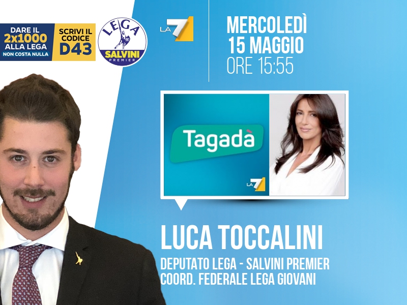 Luca Toccalini a Tagadà (La7) - 15/05 ore 15:55